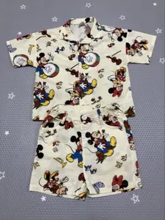 Littl ミッキーマウス　シャツ・ショートパンツセット セットアップ　90cm