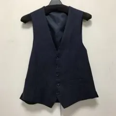 メンズ ベスト ネイビー S相当