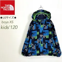 ノースフェイス US規格 HYVENT マウンテンパーカー ブロック柄 120