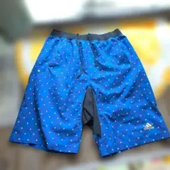 adidas ショートパンツ 星柄 ブルー Lのサムネイル