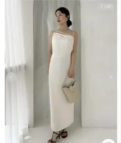 ワンピース CARLA Lady scallop dress-White CARLA Lady scallop dress-White 美品 | Mercari