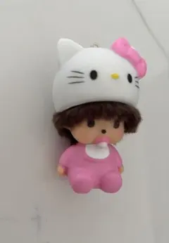 モンチッチ ハローキティ マスコット キーホルダー