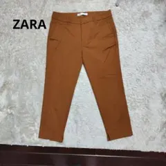 ZARA クロップドパンツ　カーキ