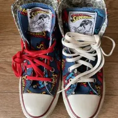 converse 限定スーパーマンコラボハイカットスニーカー