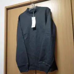 未使用品★ブラッシュドジャージーモックネックT