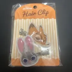 ディズニー ズートピア ニック ジュディ 前髪ヘアクリップ Disney