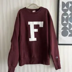 最終値下げ❣️Champion Fロゴ トレーナー バーガンディ