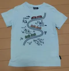 kladskap 電車 恐竜 プリント Tシャツ 120のサムネイル