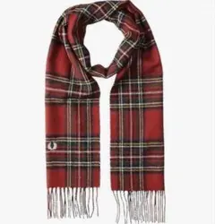 新品 FRED PERRY フレッドペリー チェック マフラー クリスマス