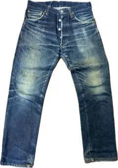 【良色落ち】EVISU No.3 Lot.2000 スリム 鬼ヒゲ ハチノス