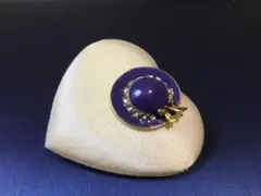 ヴィンテージ　エレガンスな帽子をモチーフとしたピンバッジ