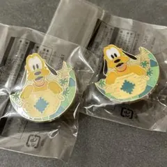 ディズニー ディズニーシー プルート ピンバッジ アブーズバザール 2個セット