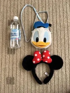 ディズニーランド　カチューシャ　チケットホルダー　ミニー　ドナルド