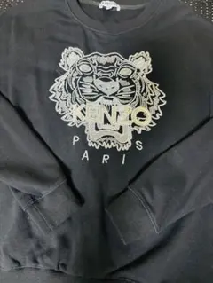 【未使用級】KENZO 虎顔 刺繍 ビッグロゴ トレーナー ★人気デザイン★ M 846&906【限定品】ケンゾー 虎顔 刺繍 ビッグロゴ スウェット