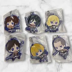 ☆早い者勝ち‼️進撃の巨人 ラバーストラップ 6個セット☆