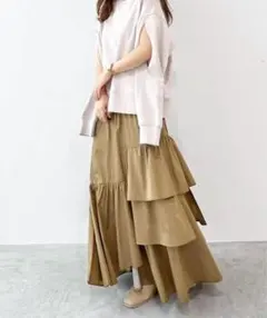 ココディール　アシメティアードスカート