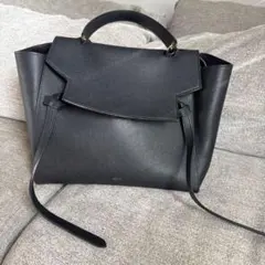 CELINE ブラックレザートートバッグ