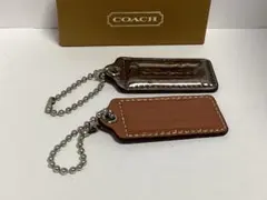 未使用美品コーチCOACH レザー キーホルダー 2個セット本物