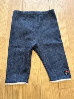 【値下げ中】ミキハウス Double.B デニム風レギンス　90