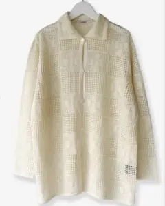 PHEENY/COTTON LACE STITCH CARDIGANのサムネイル