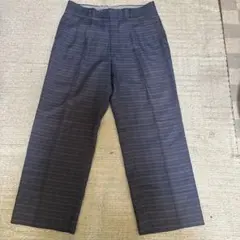 チェック柄ワイドスラックス