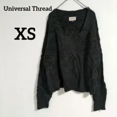 送料込❤Universal Thread【XS】セーター 黒 Vネック ニット