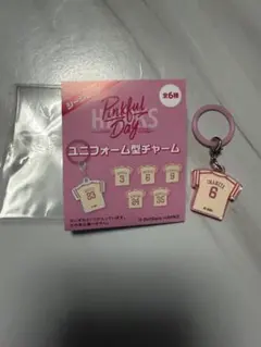 福岡ソフトバンクホークス非売品ピンクフルユニフォーム型チャーム#6今宮健太