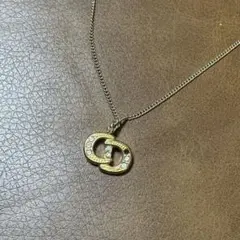 Christian Dior CDロゴ ネックレス ゴールドカラー