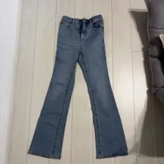 GU フレアデニムパンツ ブルー　XSのサムネイル