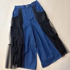 【定価18,000円】ラディエイト　デニムワイドパンツ　M　ヤマダヤ