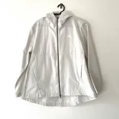 中古品 adidas フード付きウィンドブレーカー ホワイト