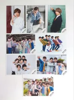 なにわ男子 集合・藤原丈一郎くん 公式写真8枚セット