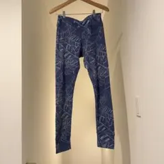 ROXY ヨガパンツ ボタニカル柄 ネイビー