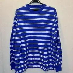 BEAMS マルチボーダークルーネック ロングTシャツ