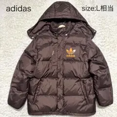 90s 初期黒タグ 国旗タグ オールド アディダス ダウンジャケット L相当