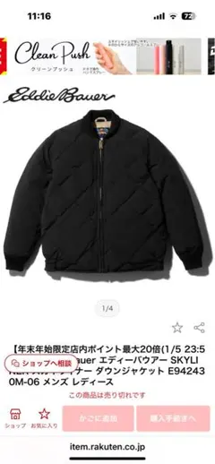 Eddie Bauer スカイライナーダウンジャケット