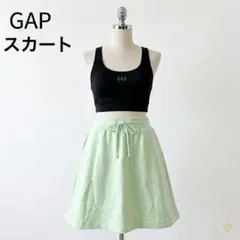 GAP ギャップ スウェット ミニスカート ミントグリーン フレア Mのサムネイル