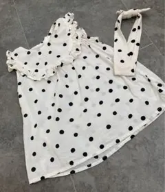 2点セット　H&M フリル　ドッド　トップス　プティマイン　100