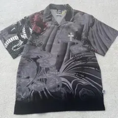 【レア】DOGTOWN 黒龍　アロハシャツ　ストリート　ヒップホップ　XLのサムネイル