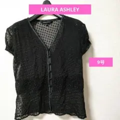 ローラアシュレイ シルクシフォン 半袖トップス ボレロカーディガンのサムネイル
