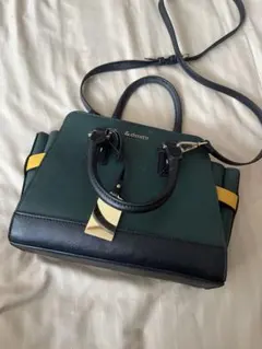 アンドシュエット　サマンサ　緑　グリーン　ハンドバック