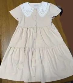 メゾピアノ　ワンピース　ベージュ　Sサイズのサムネイル