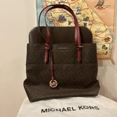MICHAEL KORS トートバッグ ブラウン/レッド