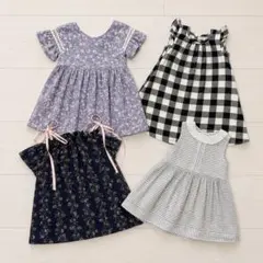 【海外子供服】女の子　おしゃれワンピース4点セット 70 80前後
