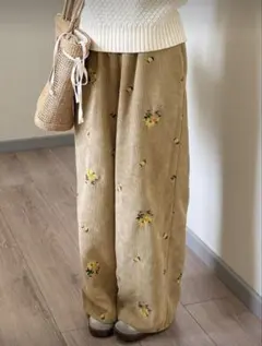 コットン ワイドパンツ