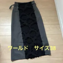 タイトスカート グレーと黒 38/M
