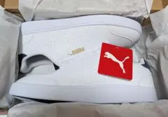 PUMA ユニセックス シャッフルパーフ スニーカー 白×紺 27.5cmプーマ