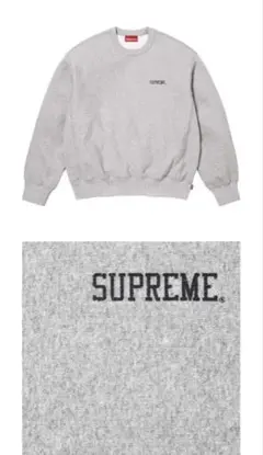 Supreme クルーネック スウェット グレーのサムネイル