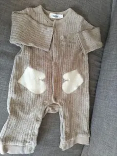 金土限定値引　スラップスリップ　ロンパース（カバーオール）くまさん　70サイズ