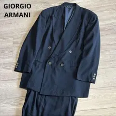 GIORGIO ARMANI ダブル ブレスト 50 スーツ セットアップ GIORGIO ARMANI】MULTI FABRIC DOUBLE SETUP SUIT ジョルジオ
